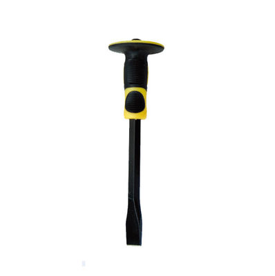 Chisel professionnel de maçonnerie avec garde à main 12 pouces Chisel de roche à extrémité plate