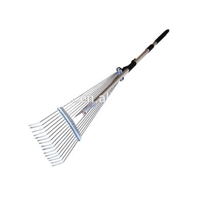 Rake d'acier réglable à la poignée en aluminium de 15 T Idéal pour les travaux de jardinage de bricolage