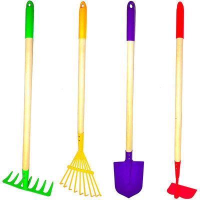10 pièces d'outils de jardinage avec poignée en bois