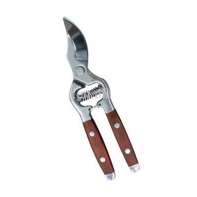 Pruner de contournement en acier inoxydable avec poignée en bois finition miroir de qualité poli bricolage