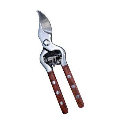Pruner de contournement en acier inoxydable avec poignée en bois finition miroir de qualité poli bricolage