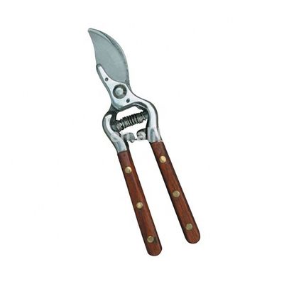 Pruner de contournement en acier inoxydable avec poignée en bois finition miroir de qualité poli bricolage