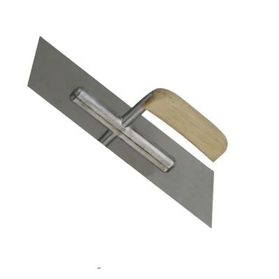 Trousse de plâtrage en acier inoxydable à manche en bois de 280x100 mm pour les projets de construction